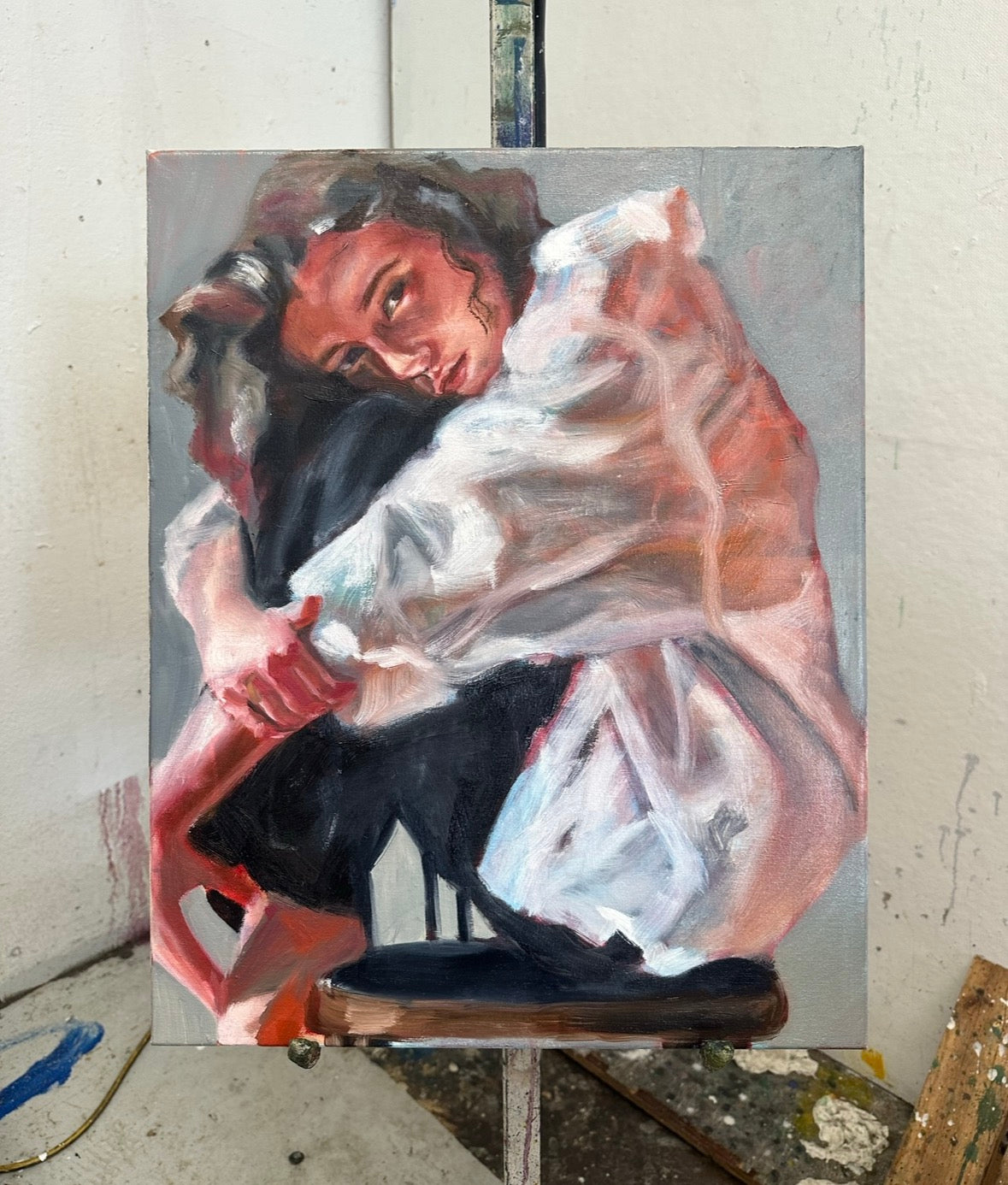 Girl on chair